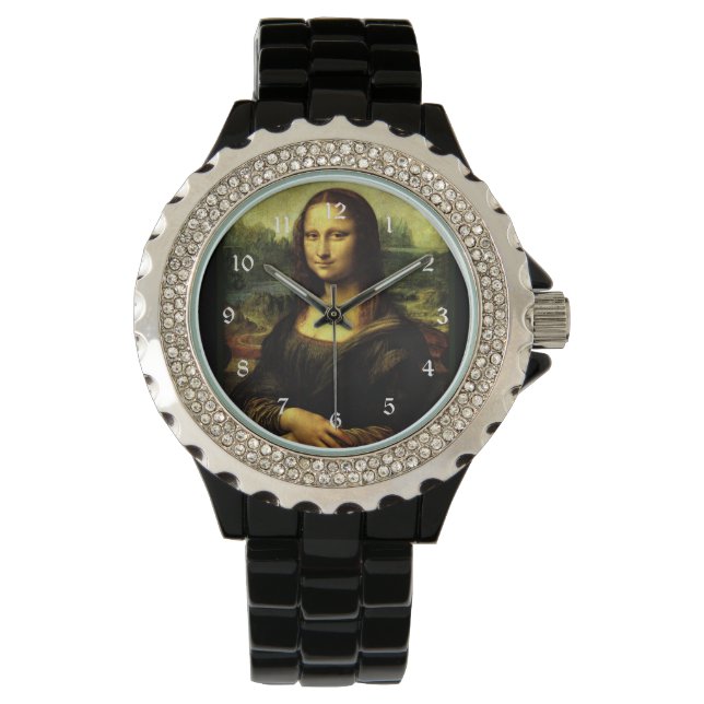 Relógio Mona Lisa, famosa pintura. (Frente)
