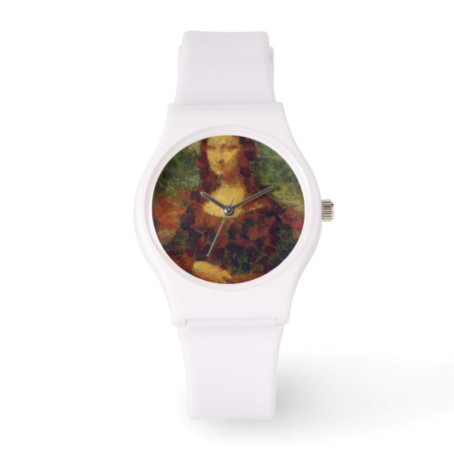 Relógio Mona Lisa Lettuce Fine Art Vegan Spoof (Frente)