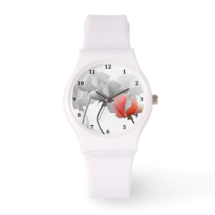 Relógio Monitor de cinco Rosas com números