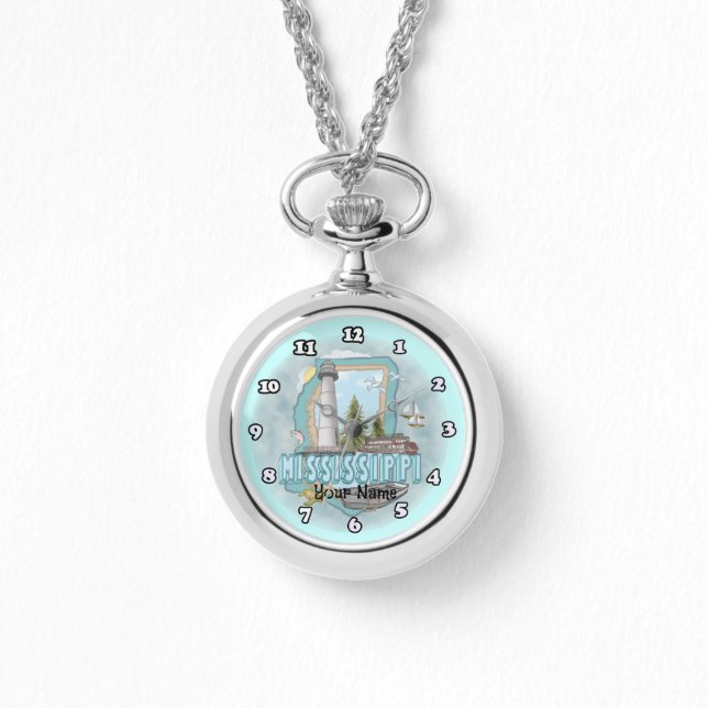 Relógio Monitoramento do Farol do Mississippi (Frente)