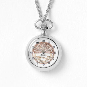 Relógio Monitoramento personalizado do apelido da árvore d