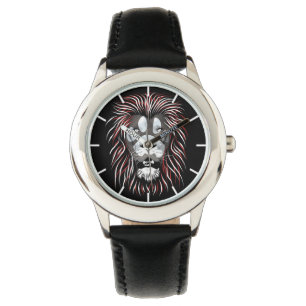 Relógio Monitoramento Tribal Lion Face
