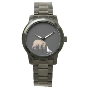 Relógio Monitorização de Bracelete Preto com Tamanho Sup