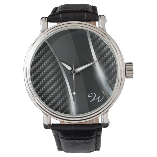 Relógio Monitorização de Fibra de Carbono 3 (Frente)