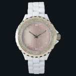 Relógio Monitorização de Texto Personalizada Glitter Doura<br><div class="desc">Monitores Personalizados com Dissipadores Sparkle Blush Dourado Rosa - Redimensionar e mover ou remover texto / elementos com ferramenta Personalizar Texto/Nome ou Remover Texto - Faça seu presente especial - Redimensionar e remover e adicionar texto / elementos com ferramenta Personalização. Escolha Fontes / Tamanho / Cor! Design por MIGNED. Por...</div>
