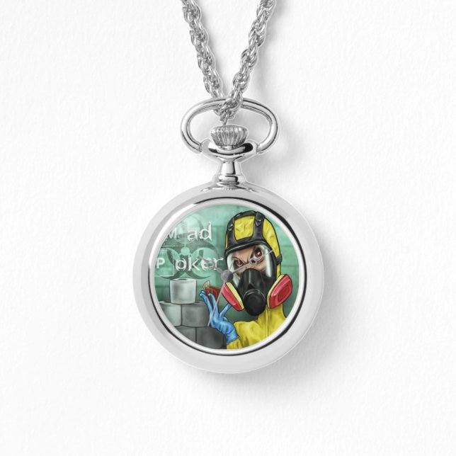 Relógio Monitorização do Logotipo Pazzo de Covid do Poker  (Frente)