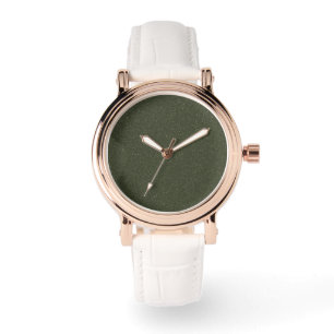 Relógio Monitorização eWatch Dourada com Rosa Verde de Mos