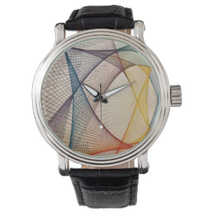 Relógio Monitorização Geométrica do Designer de Arte