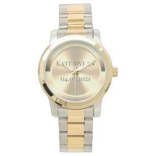 Relógio Monitorização personalizada de latão gravado