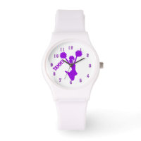 Monitorização Personalizada do Cheerleader Roxo