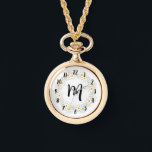 Relógio Monograma Daisy Necklace Watch<br><div class="desc">Monograma Daisy Necklace Watch</div>