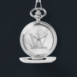 Relógio Monograma e Nome Personalizados<br><div class="desc">Monograma Personalizado e Dif de Nome apresentam nome personalizado no estilo de fonte do script da cinza e monograma no estilo de fonte da cinza-luz como fundo, no fundo do mármore branco. Perfeito como presente de feriado, favores de reunião familiar, obrigado seu presente para padrinhos de casamento e presente para...</div>