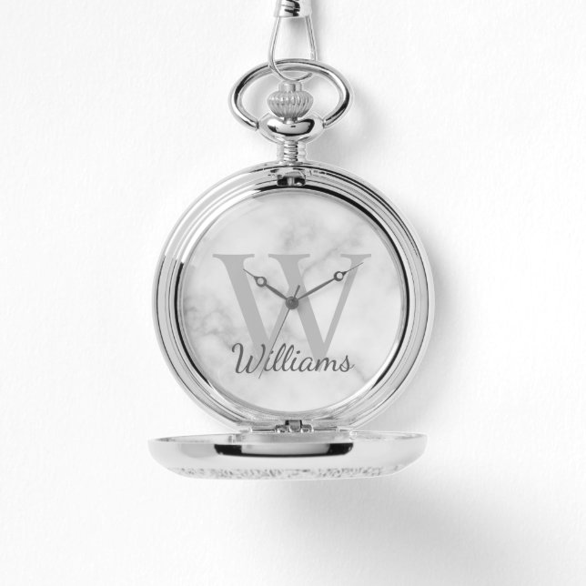 Relógio Monograma e Nome Personalizados (Frente)