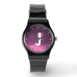 RELÓGIO MONOGRAMA GEMSTONE DE TINTA LILAC IMPRESSA