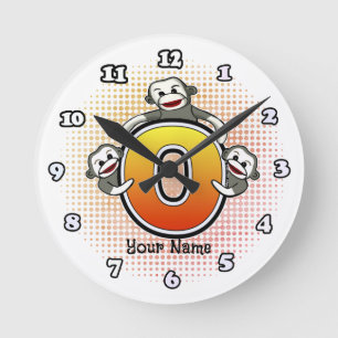 Relógio Monograma O Sock Monkey