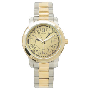 Relógio Monograma Unisex Numeração Romana Tone