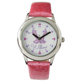 Relógio Monogramas - letra W art - Willow name watch