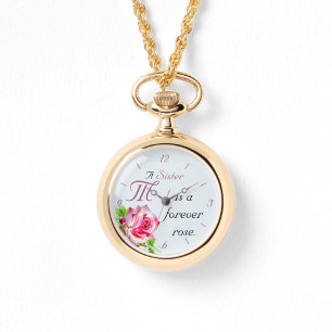 Relógio Monogrammed Sisters Necklace Watch