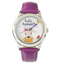 Montre Enfant Hello Summer Lunette Rubans Roses