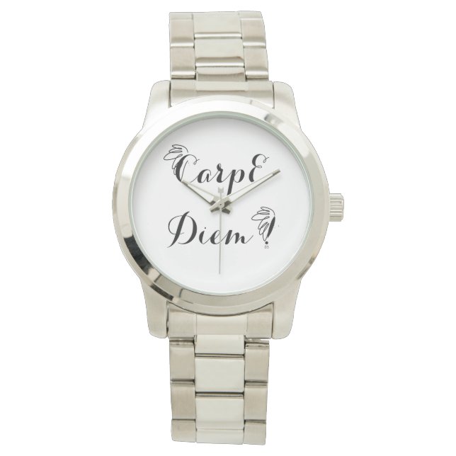 Relógio Montre unisexe argent Carpe Diem (Frente)