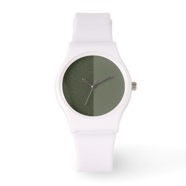 Relógio Moss Green Split Face Watch - Personalizável (Frente)