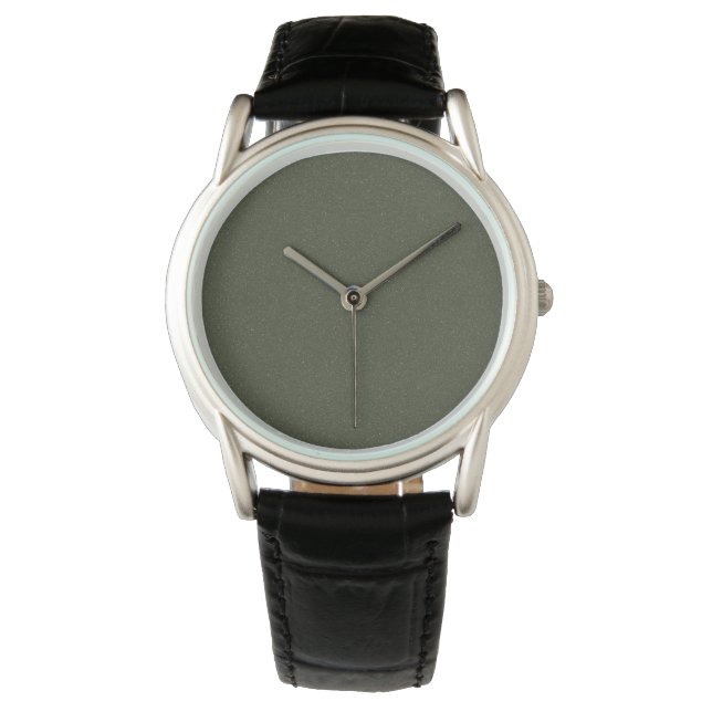 Relógio Moss Green Texture Watch - Personalizável (Frente)