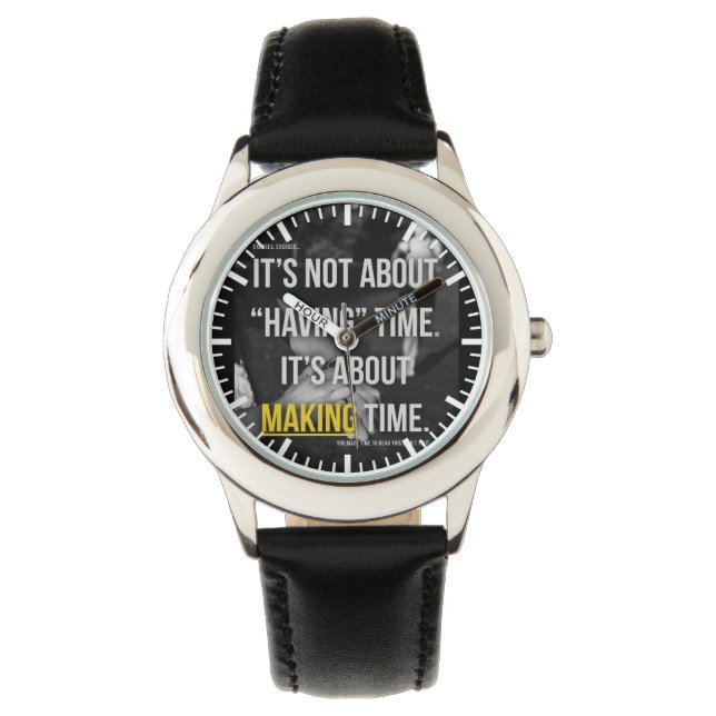 Relógio Motivação de Gym de Construção de Bodybuilding (Frente)