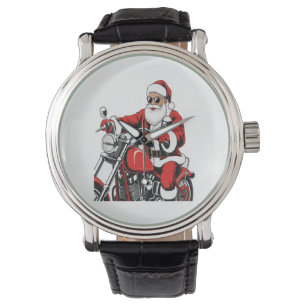 Relógio Motociclo papai noel