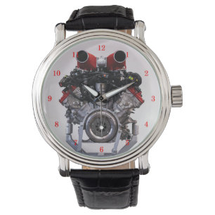 Relógio Motor V8 poderoso