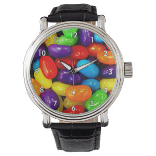 Relógio Muito Colorida Jelly Bean Pile