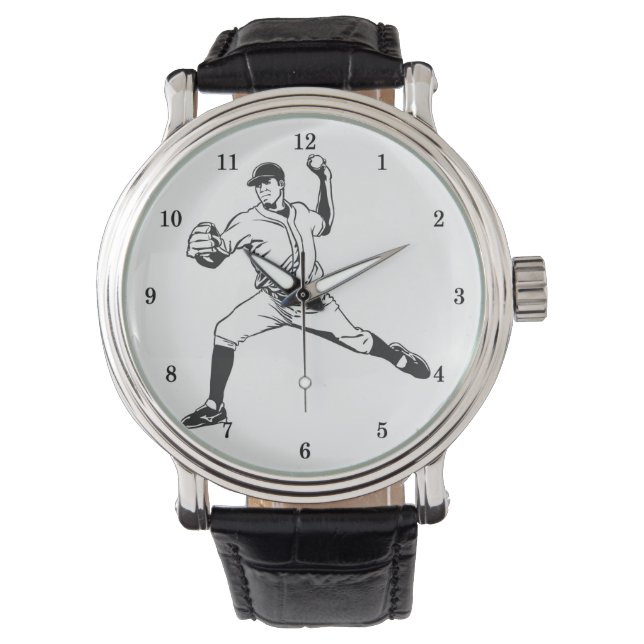 Relógio Muito Legal Baseball Wrist Watch (Frente)