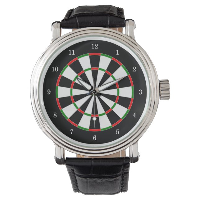 Relógio Muito Legal Dart Board Wrist Watch (Frente)