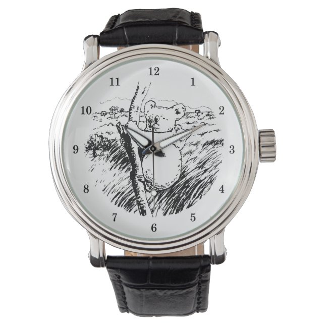 Relógio Muito Legal Observador do Pulso do Urso Panda (Frente)