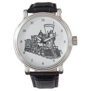 Relógio Muito Legal Vintage Train Wrist Watch