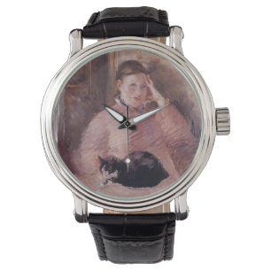 Relógio Mulher com gato (de Edouard Manet)