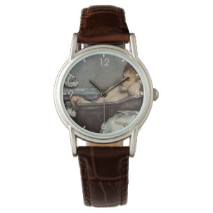 Relógio Mulher Elegante no Banho (por Alfred Stevens) Watc