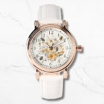 Relógio Mulher Na moda Chic Floral de Flor de Flor Moderna<br><div class="desc">Modern Wildflower Floral Bee Na moda Chic Womans Watches apresenta uma moderna tendência floral de flor silvestre de cor amarela com espécimes do gênero Bombus spp. Criado pelo Evco Studio www.zazzle.com/store/evcostudio</div>