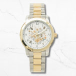 Relógio Mulher Na moda Chic Floral de Flor de Flor Moderna<br><div class="desc">Modern Wildflower Floral Bee Na moda Chic Womans Watches apresenta uma moderna tendência floral de flor silvestre de cor amarela com espécimes do gênero Bombus spp. Criado pelo Evco Studio www.zazzle.com/store/evcostudio</div>
