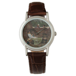 Relógio Mulheres conversando sobre o Muro do Jardim (Gossi