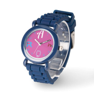 Relógio Murugi TimePieces KidsPlasticCase Pulseira de sili