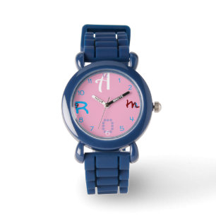 Relógio Murugi TimePieces KidsPlasticCase Pulseira de sili
