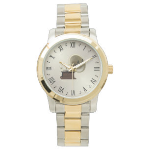 Relógio Música e Gramofone