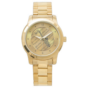 Relógio ~ Música ~ Folha Saxofônica ~ Contexto Dourado ~ Ú