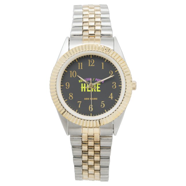 RELÓGIO NA MODA MODERN SILVERY OURO VERIFICADO COM MARCA (Frente)