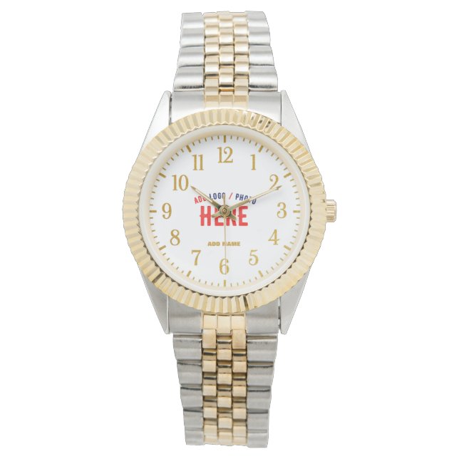 RELÓGIO NA MODA MODERN SILVERY OURO VERIFICADO COM MARCA (Frente)
