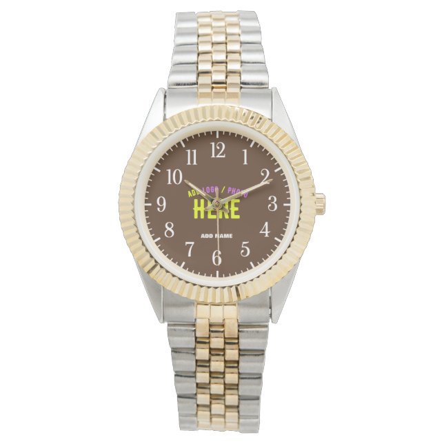 RELÓGIO NA MODA MODERN SILVERY OURO VERIFICADO COM MARCA (Frente)