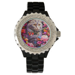 Relógio Na moda para assistir amantes de gatos