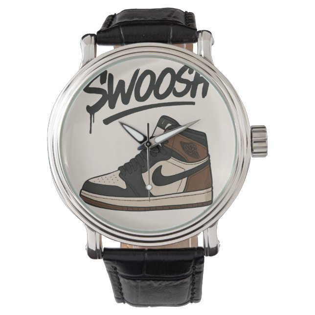 Relógio Na moda Watch com Calçado inteligente e "Swoosh" (Frente)