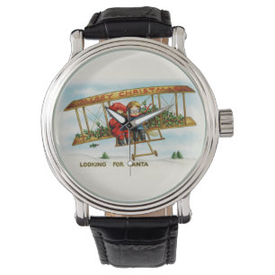 Relógio Natais vintages Crianças Procurando Papais noeis