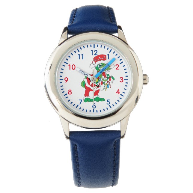Relógio Natal SantaSaurus Watch (Frente)